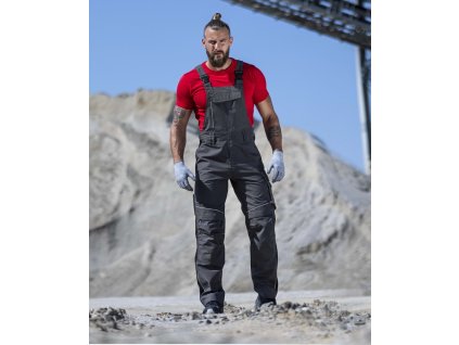 Kalhoty s laclem ARDON®URBAN+ prodloužené tmavě šedá (Velikost S, Barva šedé odstíny)