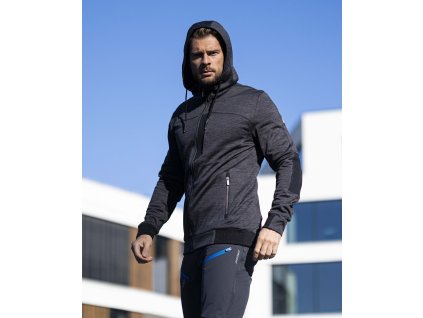 Mikina ARDON®3DBreathe šedo-černá melange (Velikost XS, Barva šedé odstíny)