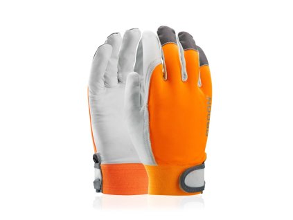 Kombinované rukavice ARDON®HOBBY REFLEX - s prodejní etiketou - hi-vis oranžová (Velikost 08-SPE, Barva oranžové odstíny)