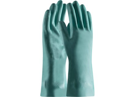 Chemické rukavice ARDON®CHEM TOUCH N-II. (Velikost 07, Barva zelené odstíny)