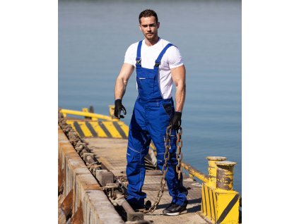 Kalhoty s laclem ARDON®URBAN+ zkrácené středně modrá royal (Velikost S, Barva modré odstíny)