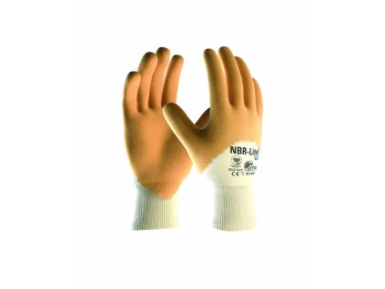 ATG® máčené rukavice NBR-Lite® 24-985 (Velikost 07, Barva oranžové odstíny)