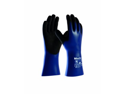 ATG® chemické rukavice MaxiDry® Plus™ 56-530 (Velikost 07, Barva modré odstíny)