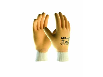 ATG® máčené rukavice NBR-Lite® 24-986 (Velikost 07, Barva oranžové odstíny)
