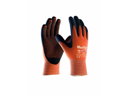 ATG® máčené rukavice MaxiFlex® Endurance™ 42-848  AD-APT® - s prodejní etiketou (Velikost 07, Barva oranžové odstíny)