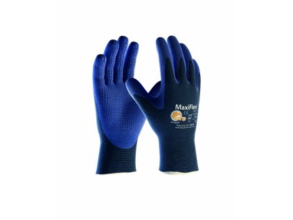 ATG® máčené rukavice MaxiFlex® Elite™ 34-244 (Velikost 06, Barva modré odstíny)