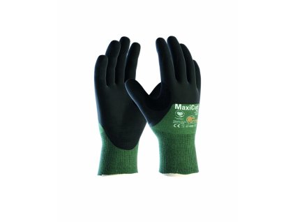 ATG® protiřezné rukavice MaxiCut® Oil™ 44-305 (Velikost 07, Barva zelené odstíny)