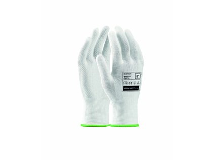 Máčené rukavice ARDON®BUDDY EVO (Velikost 05, Barva bílá)