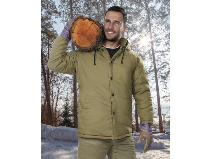 Kabát vatovaný ARDON®NICOLAS zelená (Velikost S, Barva zelené odstíny)