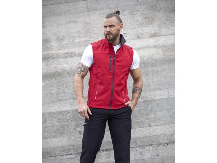 Softshellová vesta ARDON®VISION červená - DOPRODEJ (Velikost S, Barva červené odstíny)