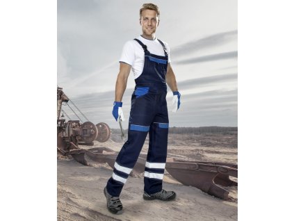 Kalhoty s laclem ARDON®COOL TREND s reflex. pruhy tmavě modrá-světle modrá (Velikost 46, Barva modré odstíny)