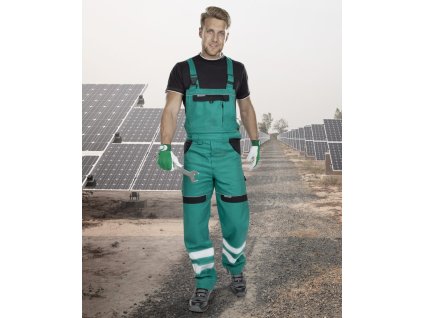 Kalhoty s laclem ARDON®COOL TREND s reflex. pruhy zelená (Velikost 46, Barva zelené odstíny)