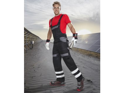 Kalhoty s laclem ARDON®COOL TREND s reflex. pruhy černá (Velikost 46, Barva černá)