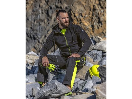 Mikina ARDON®M003 černo-žlutá (Velikost XS, Barva černá)