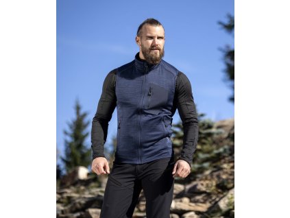 Vesta ARDON®BREEFFIDRY melange tmavě modrá (Velikost S, Barva modré odstíny)