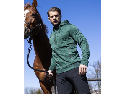 Mikina ARDON®3DBreathe zelená melange (Velikost S, Barva zelené odstíny)