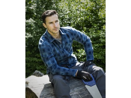 Flanelová košile ARDON®URBAN+ , tm.modrá (Velikost XS, Barva modré odstíny)