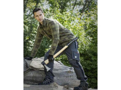 Flanelová košile ARDON®URBAN+ , khaki (Velikost S, Barva khaki)