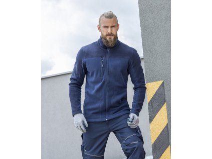 Mikina fleece ARDON®MICHAEL tmavě modrá (Velikost S, Barva modré odstíny)