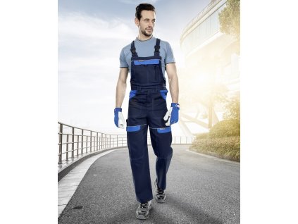 Kalhoty s laclem ARDON®COOL TREND prodloužené tmavě modrá-světle modrá (Velikost S, Barva modré odstíny)