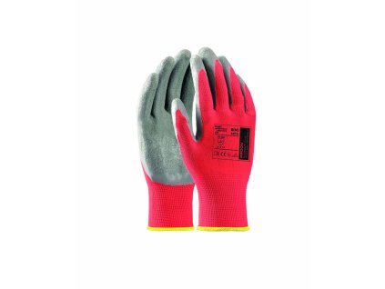 Máčené rukavice ARDON®BLADE - maloobchodní balení 12 párů (Velikost 09, Barva červené odstíny)