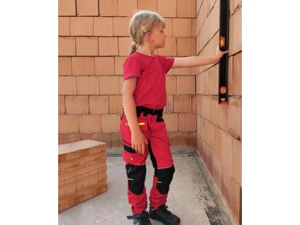 Dětské kalhoty ARDON®4Xstretch® červená (Velikost 98-104, Barva červené odstíny)