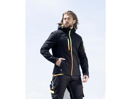 Softshellová bunda ARDON®CREATRON® černá neon (Velikost S, Barva černá)