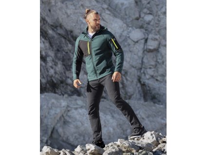 Softshellová bunda ARDON®CITYCONIC® tmavě zelená (Velikost S, Barva zelené odstíny)