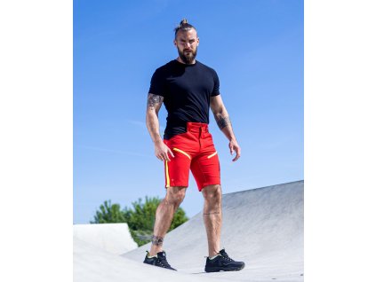 Softshellové kraťasy ARDON®CITYCONIC® červená (Velikost 46, Barva červené odstíny)