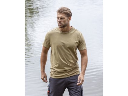 Tričko ARDON®TRENDY světlá khaki DOPRODEJ (Velikost L, Barva khaki)