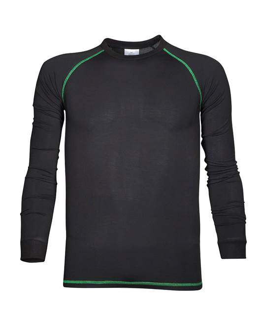 Funkční tričko s dlouhým rukávem ARDON®TRIP černo-zelená Barva: Černá, Velikost: XL