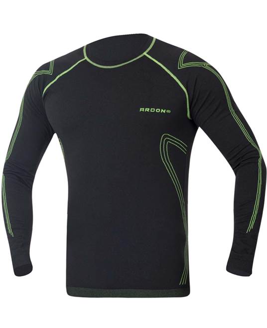 Funkční tričko s dlouhým rukávem ARDON®LYTANIX černo-zelená Barva: černo zelená, Velikost: S