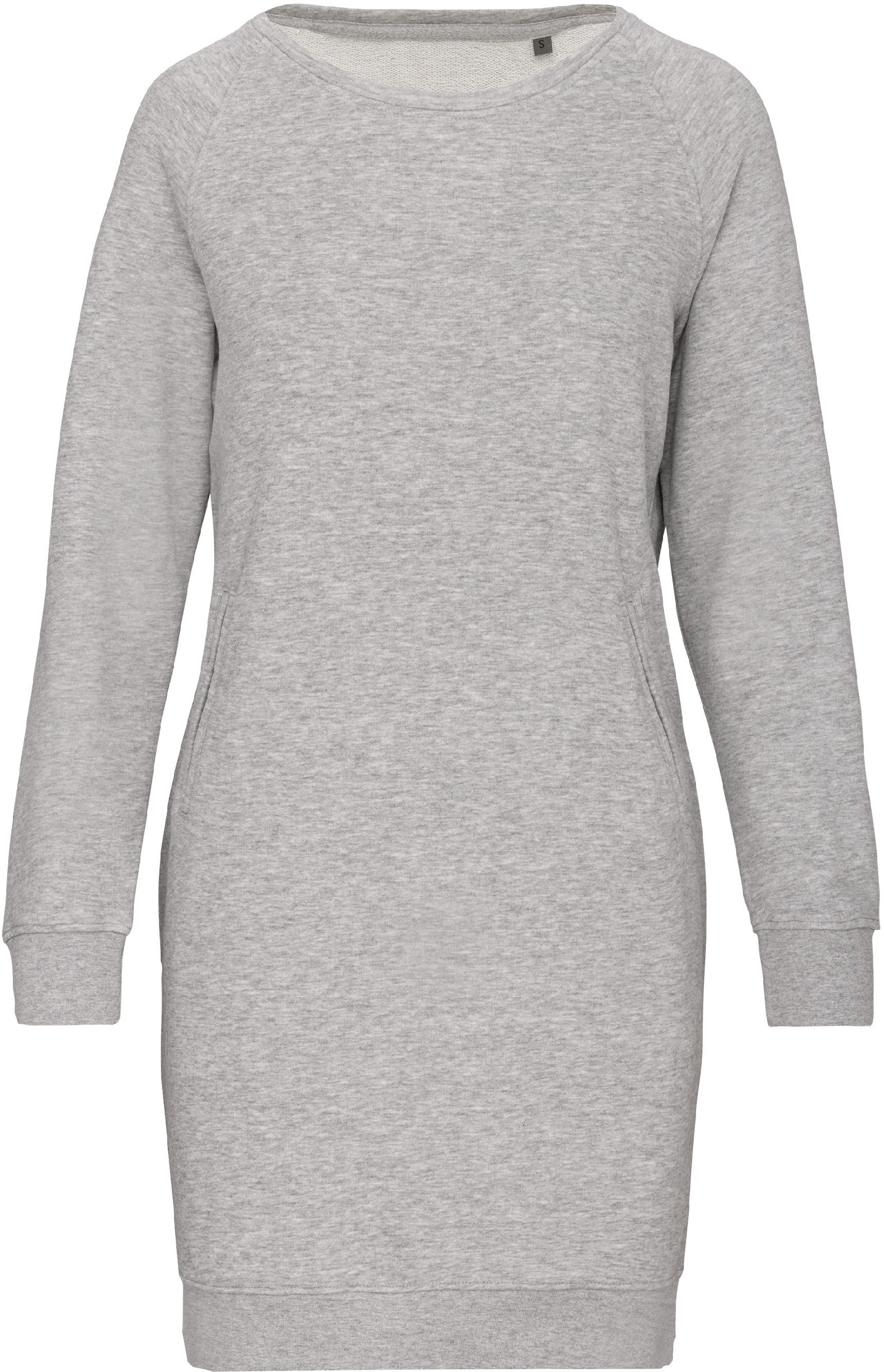 Organické teplákové šaty Barva: Light Grey Heather, Velikost: L