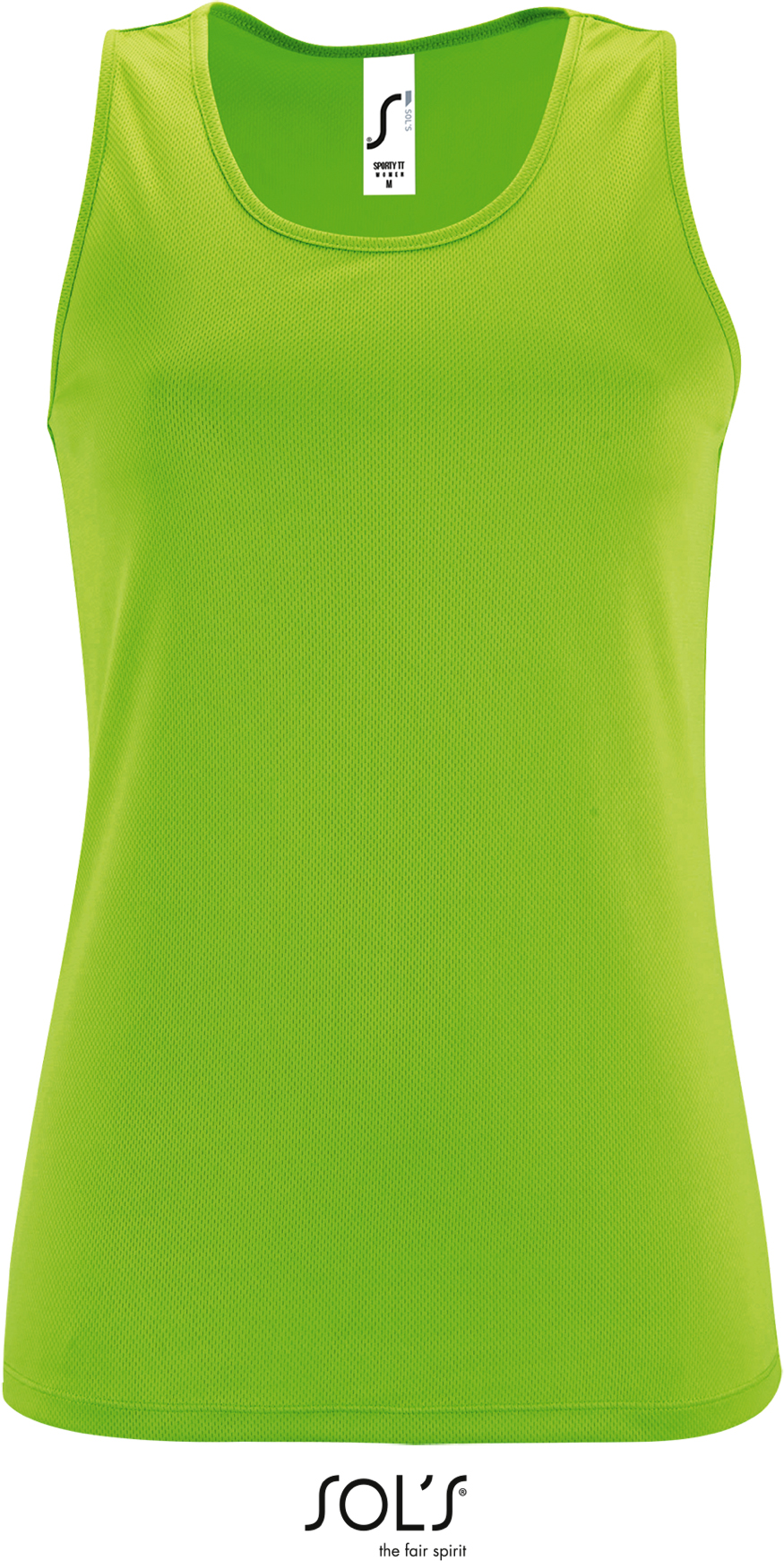 Dámské sportovní tílko Barva: neon green, Velikost: XS