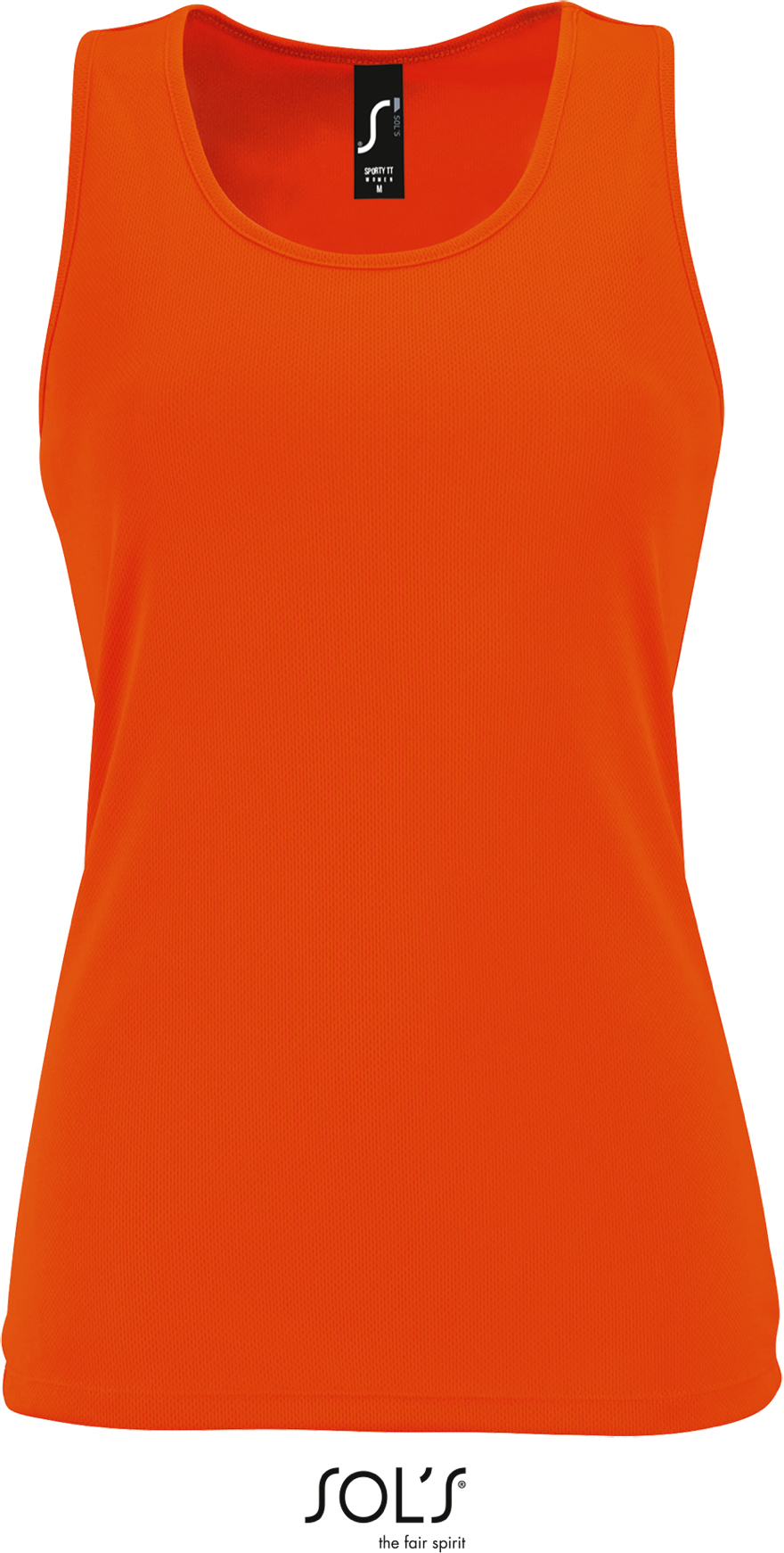 Dámské sportovní tílko Barva: Neon Orange, Velikost: L