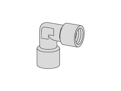 Koleno 1/2" BSP vnější/vnitřní