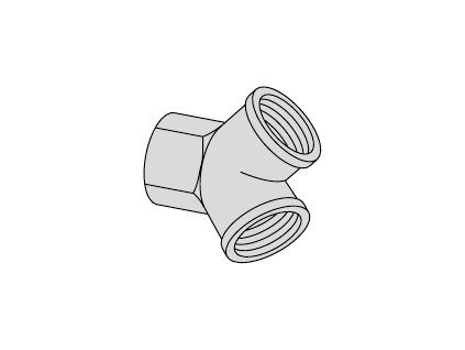 Y - kus G1/2" vnitřní/vnitřní/vnitřní
