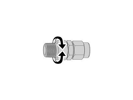 Otočný adaptér 5 x 8 mm R 1/4"