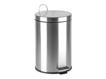Smetný kôš, s pedálom, 12 l, pochrómovaný