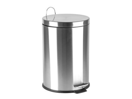 Smetný kôš, s pedálom, 20 l, pochrómovaný