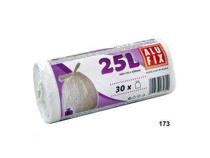 Vrecia zaväzovacie 25 l 10 mic. 450 x 500 mm 30 ks biele