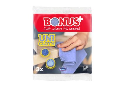 Čistiaca utierka, univerzálna, 3 ks "Bonus Premium Line"