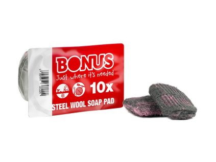 Čistiaca špongia s mydlom, nehrdzavejúca, "Bonus"