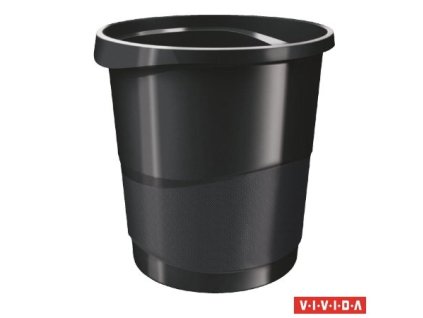 Smetný kôš, 14 liter, ESSELTE "Europost", Vivida čierny