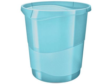 Odpadkový kôš, 14 l, ESSELTE "Colour Ice", priehľadná modrá