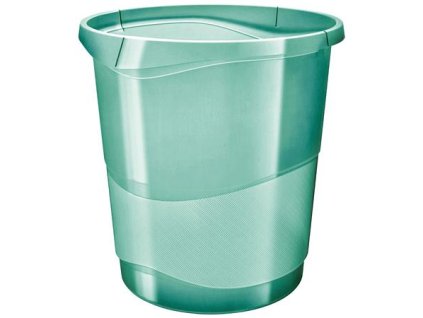 Odpadkový kôš, 14 l, ESSELTE "Colour Ice", priehľadná zelená