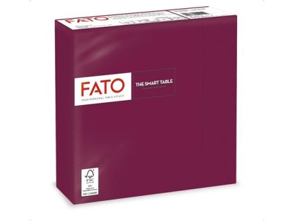 Servítky, 1/4 ohyb, 33x33 cm, FATO "Smart Table", bordová