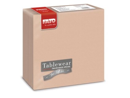 Servítky, 1/4 ohyb, 40x40 cm, FATO "Airlaid Shade", cappuccino