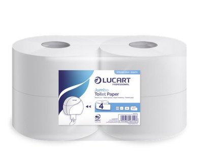Toaletný papier, 2-vrstvový, 130 m, priemer 19 cm, LUCART "Cash and Carry Jumbo Strong 3.24"