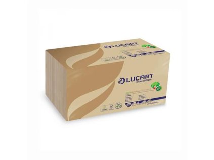 Servítky, 1/4 preloženie, 30x30 cm, LUCART "Econatural 130T", havanna hnedá